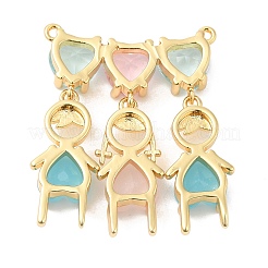 Латунные подвески ZIRC-L103-032G