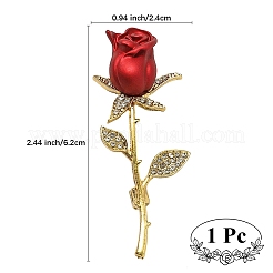 Броши из розового сплава с эмалью DJ-PW-WG7E3FB-01