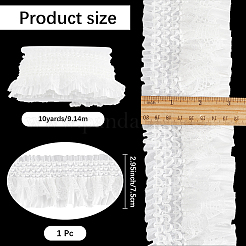 10 yard di pizzo plissettato elastico satinato&nbsp;OCOR-CY0001-28A