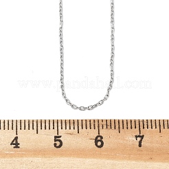 Ожерелья из нержавеющей стали 304&nbsp;NJEW-F027-40-1mm