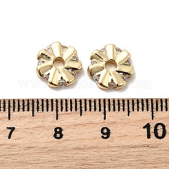 Латунные микро проложить кубического циркония бусы KK-H089-23G