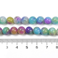 Природные окрашенные белого нефрита нитей бисера G-NH0045-01C