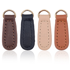 8 шт. 4-х цветные кожаные головки молнии&nbsp;FIND-CL0001-34