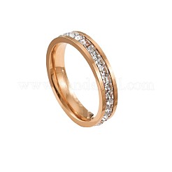 Anelli in acciaio inossidabile 304 con strass di cristallo&nbsp;FS-WG432ED-05