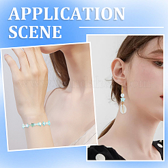 300шт экологически чистые прозрачные акриловые бусины&nbsp;OACR-SC0001-26