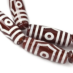 Нити бусин дзи в форме риса в тибетском стиле&nbsp;G-A269-A23-01