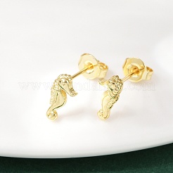 Латунь серьги EJEW-R032-04G