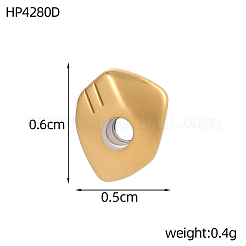 304 Edelstahlperlen&nbsp;STAS-OY017-58G