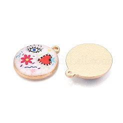 Pendenti in smalto in lega di placcatura stampata&nbsp;ENAM-T020-02D