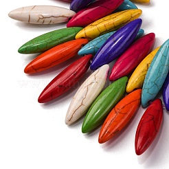 Синтетических нитей бирюзовые бусы G-C147-21