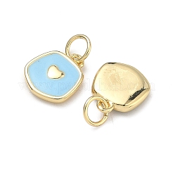 Ciondoli smaltato in ottone&nbsp;KK-C251-36G-02