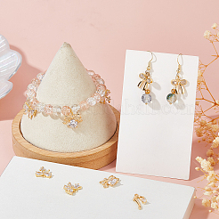 10шт 5 стиля латунные микропаве прозрачные кубические подвески из циркония&nbsp;KK-HS0015-25