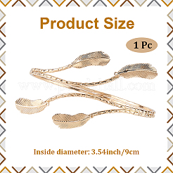 1шт. браслеты-манжеты из сплава&nbsp;AJEW-CY0001-33