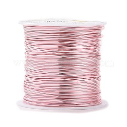Runder Kupfer-Basteldraht Kupfer-Perlendraht, langlebig plattiert, rosa, 20 Gauge, 0.8 mm, ca. 26.24 Fuß (8m)/Rolle