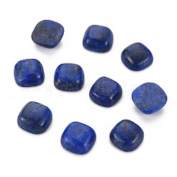 Cabochons en lapis lazuli naturel, carrée, 10~11.5x9.5~11x4.5~5.5mm
