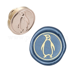 Craspire ワックスシーリングスタンプヘッド交換ペンギン取り外し可能なシーリング真鍮スタンプヘッド olny クリエイティブギフト封筒招待状カード装飾
