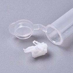 Remplissage de matériel de résine époxy cristal bricolage, astronaute, pour la fabrication de bijoux artisanat, avec tube / boîte en résine jetable transparente, blanc, Tube: 52x22x15mm, 16x8x10mm