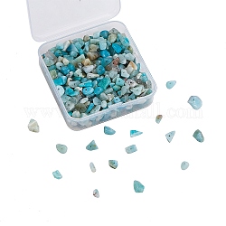 Natur amazonite Chip-Perlen, 5~8x5~8 mm, Bohrung: 1 mm