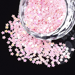 Glänzender Nagelkunst-Glitter, Maniküre Pailletten, diy sparkly paillette Tipps Nagel, Stern, rosa, 2.5x2.5x0.3 mm