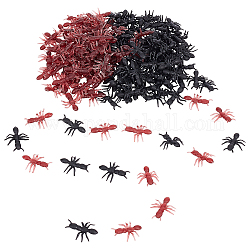 Nbeads 2 пакетик 2 цвета Хэллоуин пластиковый симулятор муравья, для украшения дома, разноцветные, 17x14x3 мм, 200 шт / пакет, 1 пакет / цвет