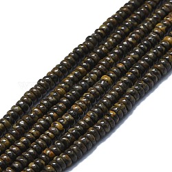 Природные бронзитом бисер нитей, диск, 4x1.5~2 мм, отверстие : 0.5 мм, около 96 шт / нитка, 15.55'' (39.5 см)