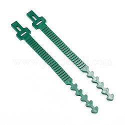 Многоразовые пластиковые кабельные стяжки, регулируемые завязки, садовый инструмент, зелёные, 250x28x4 мм