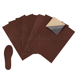 Paño de flocado de joyería, tela autoadhesiva, Rectángulo, coco marrón, 30x20x0.03 cm