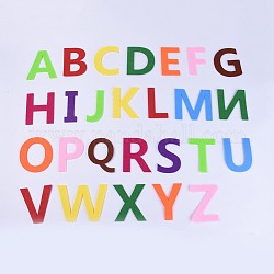 Украшения из фетра, включая букву a ~ z, разноцветные, 76~80x29~108x1.5 мм, 26 шт / комплект