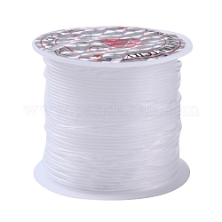 Fil de nylon, fil de pêche, fil de suspension invisible, pour perler, décoration suspendue, clair, 1.0mm, environ 5.46 yards (5 m)/rouleau