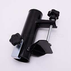 Steel & ABS Plastic Umbrella Holder, for Courtyard, Black, 165x46~71x99mm, Hole: 40mm