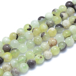 Abalorios naturales del jade hebras, redondo, 8~8.5mm, agujero: 0.8 mm, aproximamente 50 pcs / cadena, 15.55 pulgada (39.5 cm)