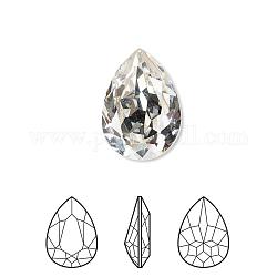 Österreichischen Kristall Strass, 4320, Kristall Leidenschaften, Folienhinter, facettiert Birne Fantasie Stein, 001 _crystal, 8x6x3 mm