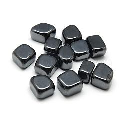 Синтетические магнитные гематит бусины, упавший камень, нет отверстий / незавершенного, самородки, чёрные, 15~25x10~20x10~15 мм, Около 60 шт / 1000 г