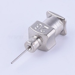 Stainless Steel Fluid Precision Blunt Needle Dispense Tips, Stainless Steel Color, Pin: 0.44mm, 18x6mm, Inner Diameter: 4mm