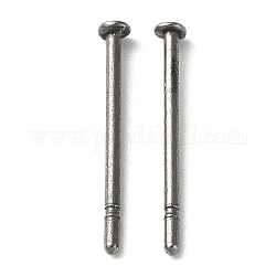 Risultati di orecchini a bottone in titanio, perni dell'orecchino a vite, platino, 12x1.7mm, ago :0.7mm