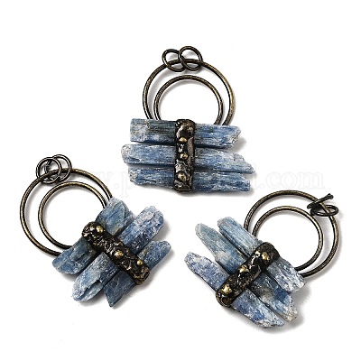 Подвески натуральный кианит / цианит / дистен G-A278-01B-AB-1