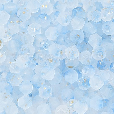 Матовые стеклянные бусины FGLA-D300-01K-1