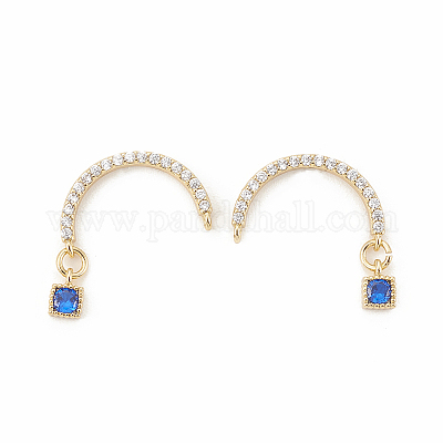 Серьги на гусеничном ходу из циркония X-EJEW-R010-04A-1