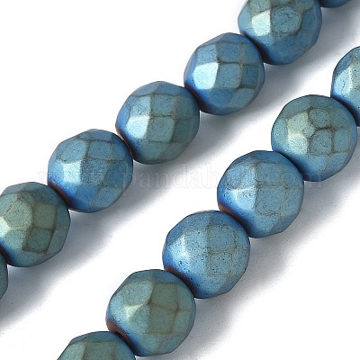 Гальванические нити из синтетических немагнитных гематитовых бусин G-S382-01H-1