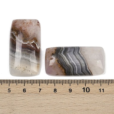 Подвески из натурального аметиста и кружевного агата G-A244-10B-1