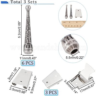 3 шт. железная застежка для галстука-боло FIND-NB0003-23-1