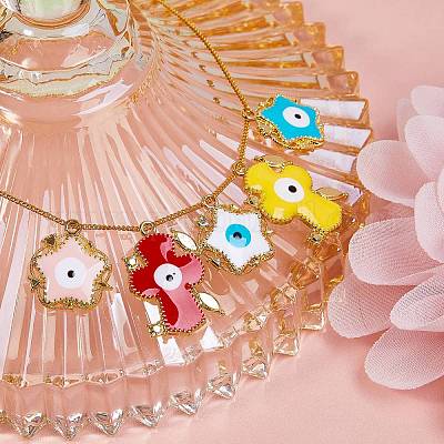 22 шт. Подвески из сплава с эмалью ENAM-SZ0001-39LG-1