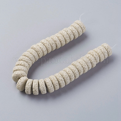 Бусы из натуральной лавы G-F671-02B-02-1