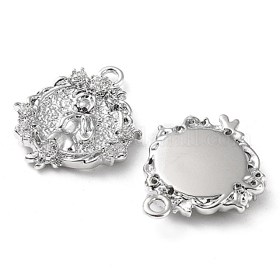 Стойки обшивки латунь микро проложить Циркон подвеску KK-K333-81P-1