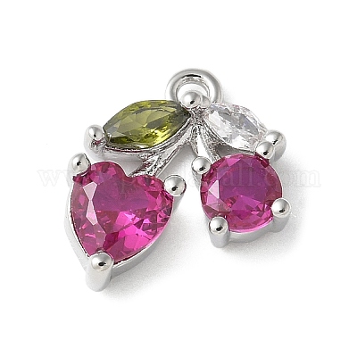 Латунные микро проложить кубического циркония подвески KK-P290-02A-P-1