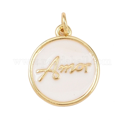 Латунь эмаль подвески KK-L251-02G-B04-1