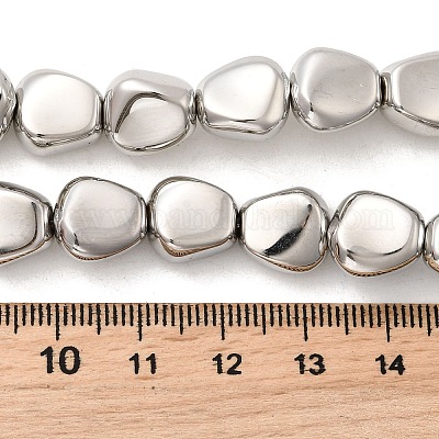 Стеклянные бусины с гальваническим покрытием  EGLA-F166-06P-1