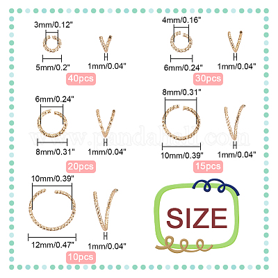 5 размер латунных переходных колец KK-PH0009-17-1