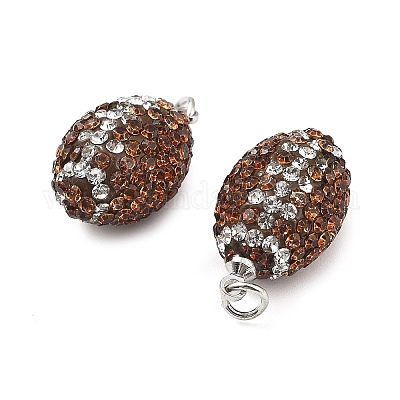 Полимерная глина стразами подвески CLAY-NH0001-02-1