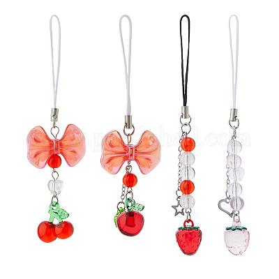 アクリル携帯ストラップ ストロベリー＆チェリー ミックスカラー 11
